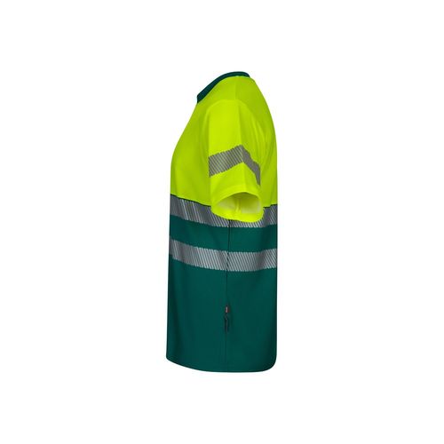 verde/amarillo VL BASTET. Camiseta de piqué bicolor (150g/m²), en algodón (55%) y poliéster (45%)