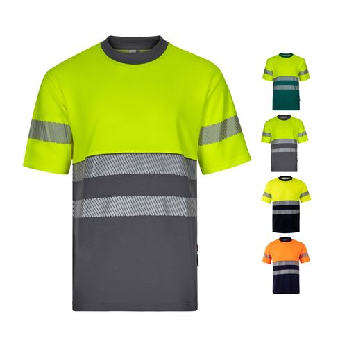 VL BASTET. Camiseta de piqué bicolor (150g/m²), en algodón (55%) y poliéster (45%)