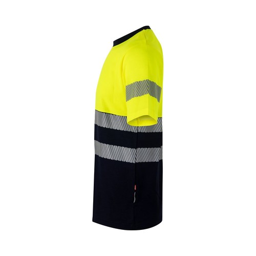VL BASTET. Camiseta de piqué bicolor (150g/m²), en algodón (55%) y poliéster (45%)