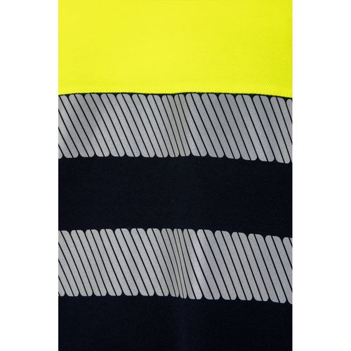 VL BASTET. T-shirt piqué bicolore (150g/m²), en coton (55%) et polyester (45%) - 5