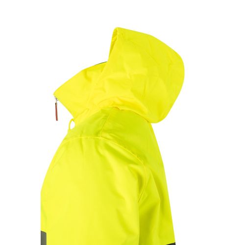 verde/amarillo VL THEMIS. Parka bicolor (190g/m²), en poliéster (100%), con revestimiento de PU