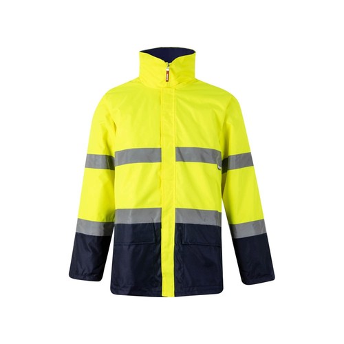 azul marino/amarillo VL THEMIS LARGE. Parka bicolor (190g/m²), en poliéster (100%), con revestimiento de PU