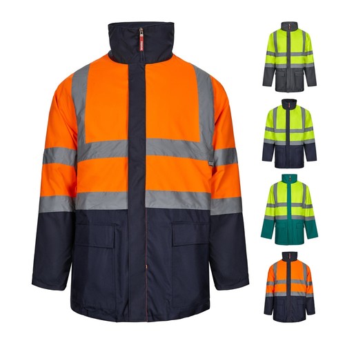 VL JUNO. PARKA 4 EN 1 BICOLOR (180G/M²), EN POLIÉSTER (100%) CON REVESTIMIENTO DE PU
