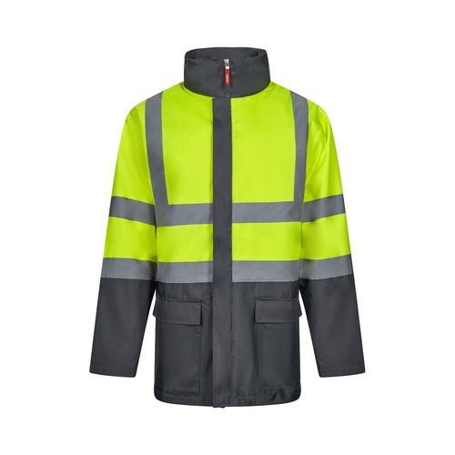 gris/amarillo VL JUNO. Parka 4 en 1 bicolor (180g/m²), en poliéster (100%) con revestimiento de PU