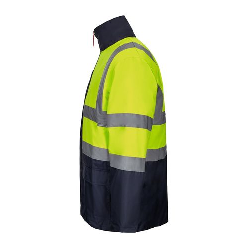 azul marino/amarillo VL JUNO LARGE. Parka 4 en 1 bicolor (180g/m²), en poliéster (100%) con revestimiento de PU