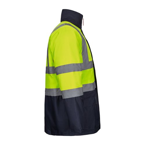 azul marino/amarillo VL JUNO LARGE. Parka 4 en 1 bicolor (180g/m²), en poliéster (100%) con revestimiento de PU