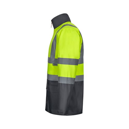 gris/amarillo VL JUNO LARGE. Parka 4 en 1 bicolor (180g/m²), en poliéster (100%) con revestimiento de PU