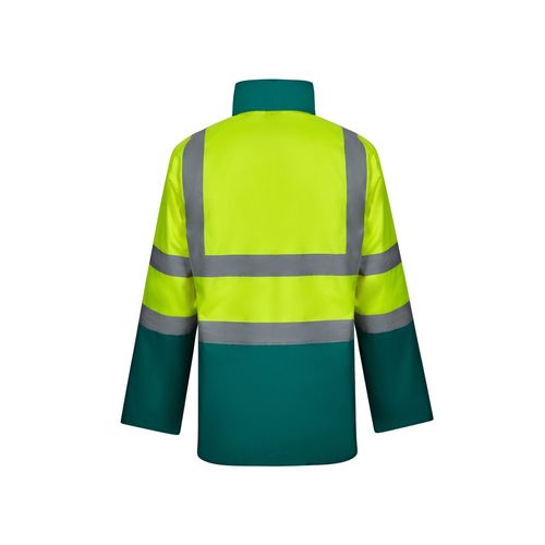 verde/amarillo VL JUNO LARGE. Parka 4 en 1 bicolor (180g/m²), en poliéster (100%) con revestimiento de PU