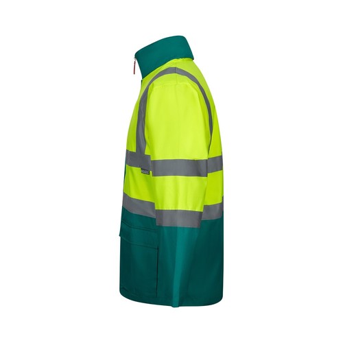 verde/amarillo VL JUNO LARGE. Parka 4 en 1 bicolor (180g/m²), en poliéster (100%) con revestimiento de PU