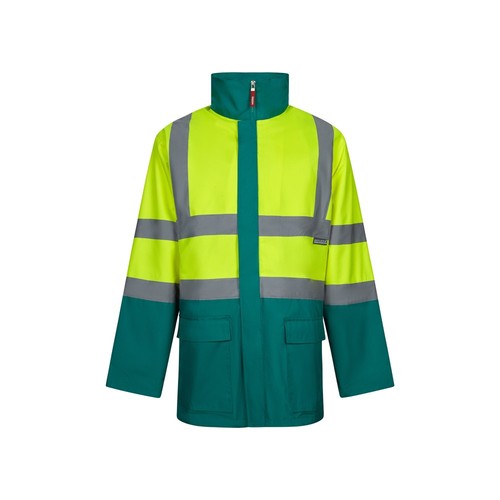 verde/amarillo VL JUNO LARGE. Parka 4 en 1 bicolor (180g/m²), en poliéster (100%) con revestimiento de PU