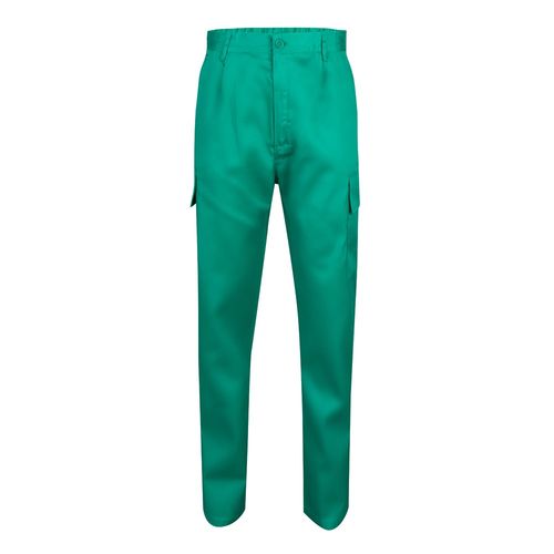 VL AINE. Pantalón multibolsillos de sarga (190g/m²), en algodón (20%) y poliéster (80%)