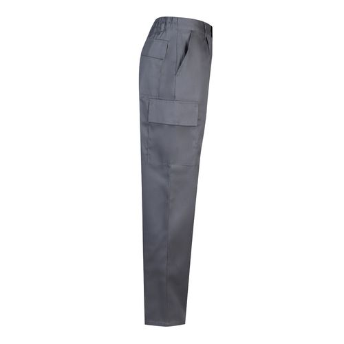VL AINE. Pantalón multibolsillos de sarga (190g/m²), en algodón (20%) y poliéster (80%)