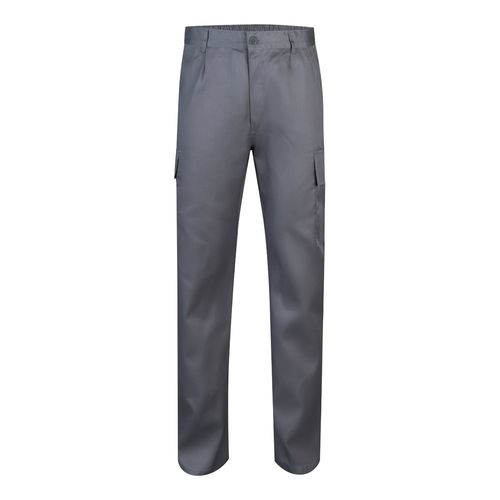 VL AINE. Pantalón multibolsillos de sarga (190g/m²), en algodón (20%) y poliéster (80%)