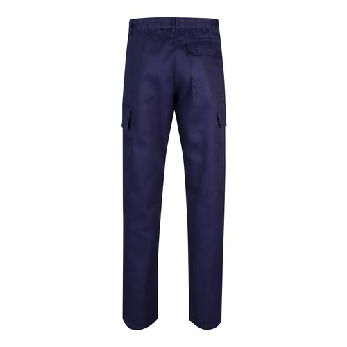 VL AINE. Pantalón multibolsillos de sarga (190g/m²), en algodón (20%) y poliéster (80%)