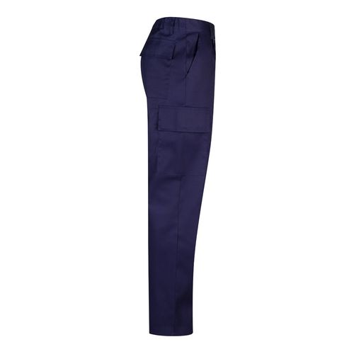 VL AINE. Pantalón multibolsillos de sarga (190g/m²), en algodón (20%) y poliéster (80%)