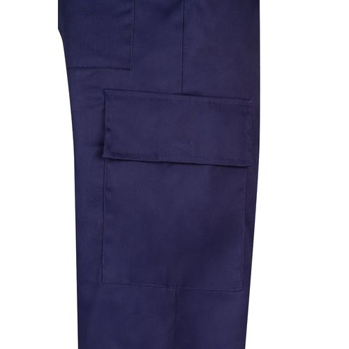 VL AINE. Pantalón multibolsillos de sarga (190g/m²), en algodón (20%) y poliéster (80%)