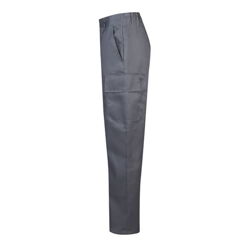 gray VL AINE. Pantalón multibolsillos de sarga (190g/m²), en algodón (20%) y poliéster (80%)