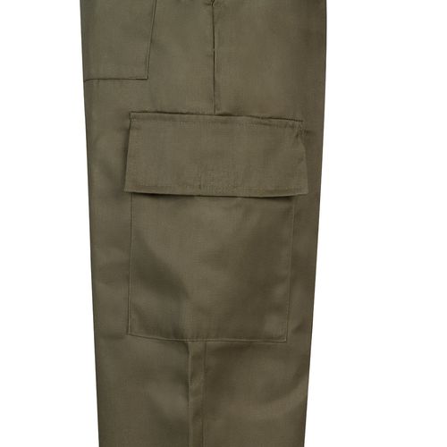 verde militar VL AINE. Pantalón multibolsillos de sarga (190g/m²), en algodón (20%) y poliéster (80%)