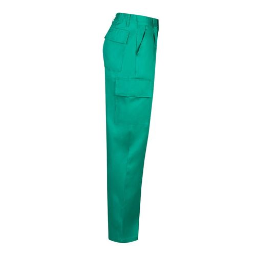 VL AINE. Pantalón multibolsillos de sarga (190g/m²), en algodón (20%) y poliéster (80%)