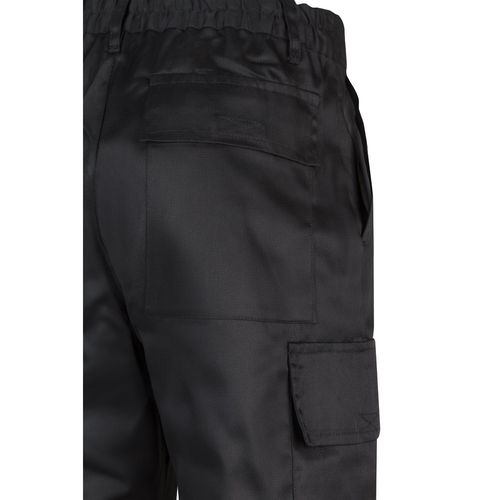 black VL AINE. Pantalón multibolsillos de sarga (190g/m²), en algodón (20%) y poliéster (80%)