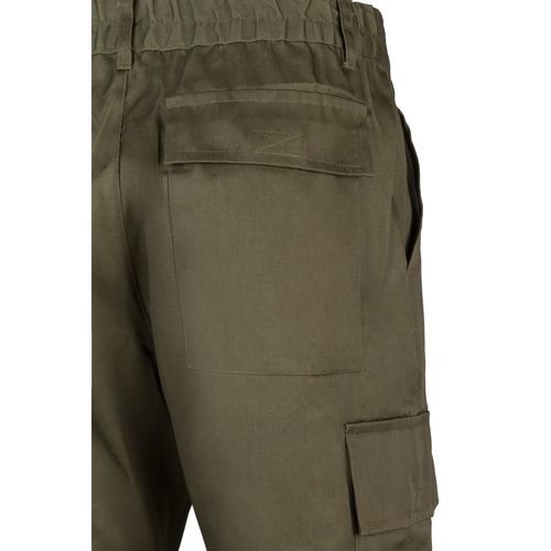 verde militar VL AINE. Pantalón multibolsillos de sarga (190g/m²), en algodón (20%) y poliéster (80%)
