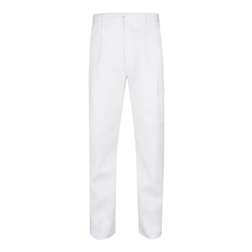 VL AINE. Pantalón multibolsillos de sarga (190g/m²), en algodón (20%) y poliéster (80%)