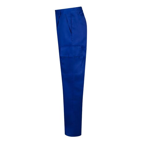 azulón VL AINE. Pantalón multibolsillos de sarga (190g/m²), en algodón (20%) y poliéster (80%)