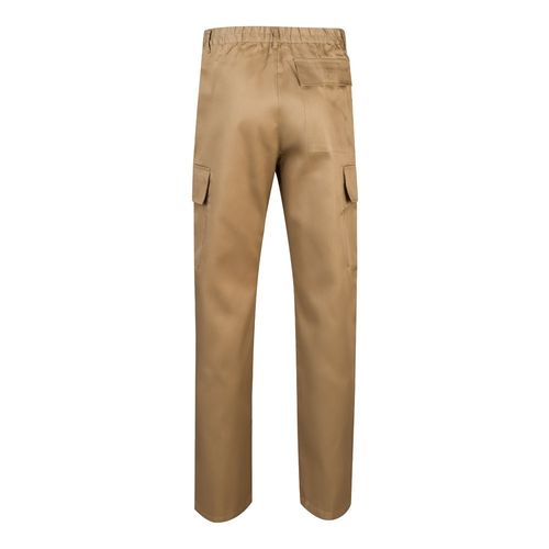 VL AINE. Pantalón multibolsillos de sarga (190g/m²), en algodón (20%) y poliéster (80%)