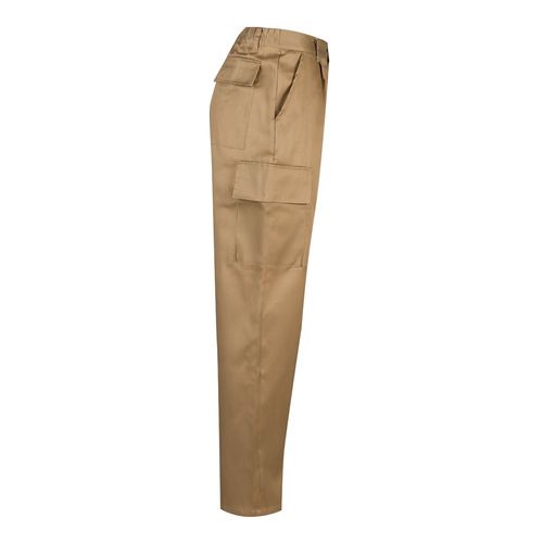 VL AINE. Pantalón multibolsillos de sarga (190g/m²), en algodón (20%) y poliéster (80%)