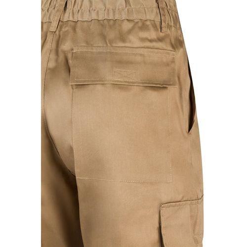 VL AINE. Pantalón multibolsillos de sarga (190g/m²), en algodón (20%) y poliéster (80%)