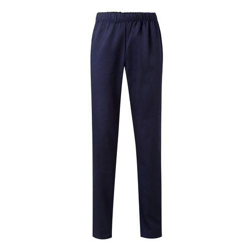 blue VL APHRODITE. Pantalón de sarga (190g/m²), en algodón (35%) y poliéster (65%)
