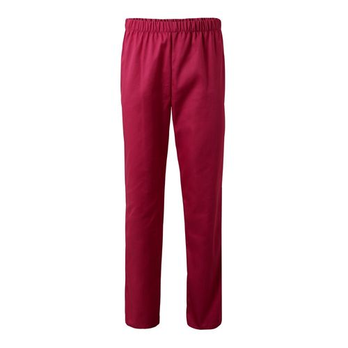 burdeos VL APHRODITE. Pantalón de sarga (190g/m²), en algodón (35%) y poliéster (65%)