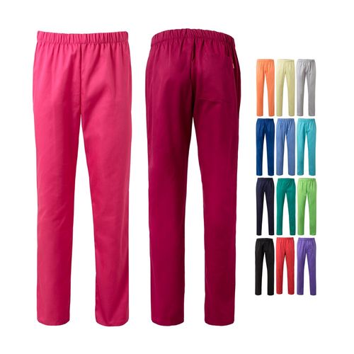 lila VL APHRODITE. Pantalón de sarga (190g/m²), en algodón (35%) y poliéster (65%)