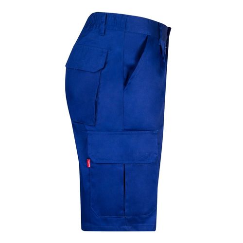VL CHIONE. Bermudas en sarga multibolsillos (200g/m²), en algodón (35%) y poliéster (65%)
