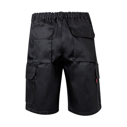 VL CHIONE. Bermudas en sarga multibolsillos (200g/m²), en algodón (35%) y poliéster (65%)
