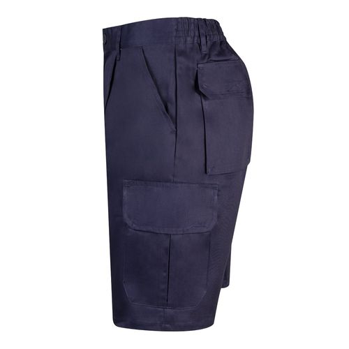 VL CHIONE. Bermudas en sarga multibolsillos (200g/m²), en algodón (35%) y poliéster (65%)
