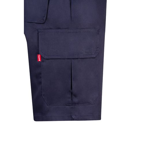 VL CHIONE. Bermudas en sarga multibolsillos (200g/m²), en algodón (35%) y poliéster (65%)