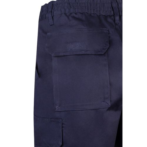 VL CHIONE. Bermudas en sarga multibolsillos (200g/m²), en algodón (35%) y poliéster (65%)