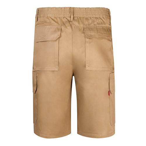 VL CHIONE. Bermudas en sarga multibolsillos (200g/m²), en algodón (35%) y poliéster (65%)