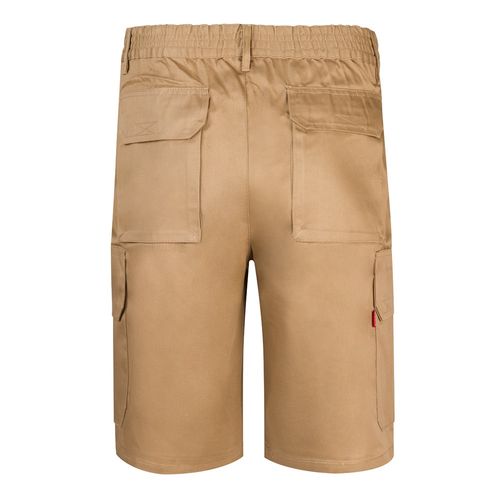VL CHIONE. Bermudas en sarga multibolsillos (200g/m²), en algodón (35%) y poliéster (65%)