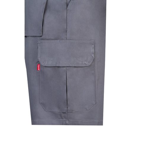 VL CHIONE. Bermudas en sarga multibolsillos (200g/m²), en algodón (35%) y poliéster (65%)