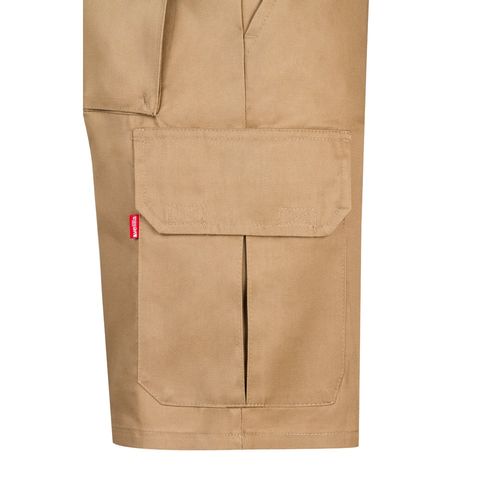 VL CHIONE. Bermudas en sarga multibolsillos (200g/m²), en algodón (35%) y poliéster (65%)