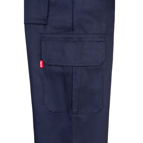 VL MABON. Pantalón multibolsillos de sarga (200g/m²), en algodón (35%) y poliéster (65%)