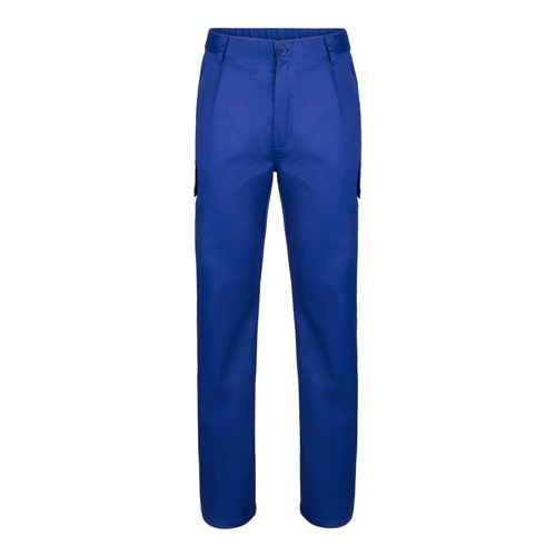 azulón VL MABON. Pantalón multibolsillos de sarga (200g/m²), en algodón (35%) y poliéster (65%)
