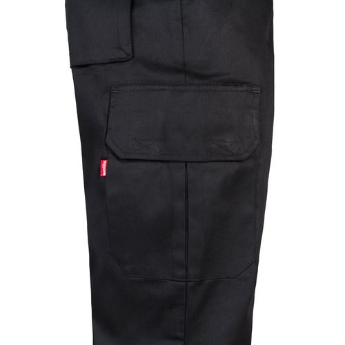 VL MABON. Pantalón multibolsillos de sarga (200g/m²), en algodón (35%) y poliéster (65%)