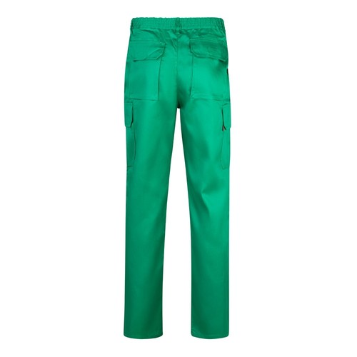 green VL MABON. Pantalón multibolsillos de sarga (200g/m²), en algodón (35%) y poliéster (65%)