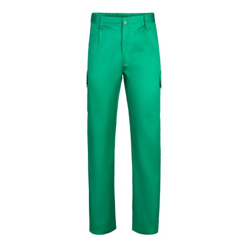 green VL MABON. Pantalón multibolsillos de sarga (200g/m²), en algodón (35%) y poliéster (65%)