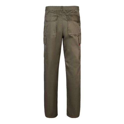 VL MABON. Pantalón multibolsillos de sarga (200g/m²), en algodón (35%) y poliéster (65%)