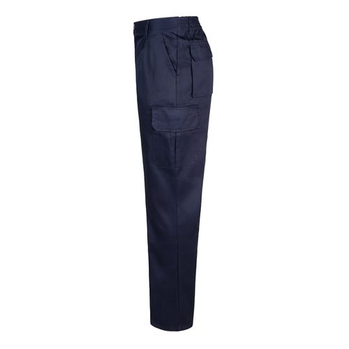VL MABON. Pantalón multibolsillos de sarga (200g/m²), en algodón (35%) y poliéster (65%)