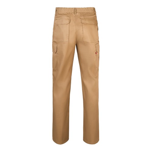 natural VL MABON. Pantalón multibolsillos de sarga (200g/m²), en algodón (35%) y poliéster (65%)